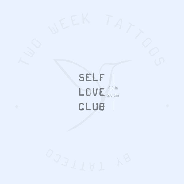 Self Love Club Semi-Permanent Tattoo - Set of 2