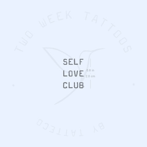 Self Love Club Semi-Permanent Tattoo - Set of 2