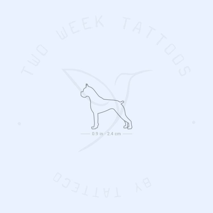 Boxer Semi-Permanent Tattoo - Set of 2