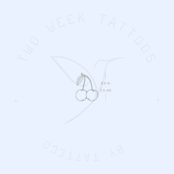 Cherry Couple Semi-Permanent Tattoo - Set of 2