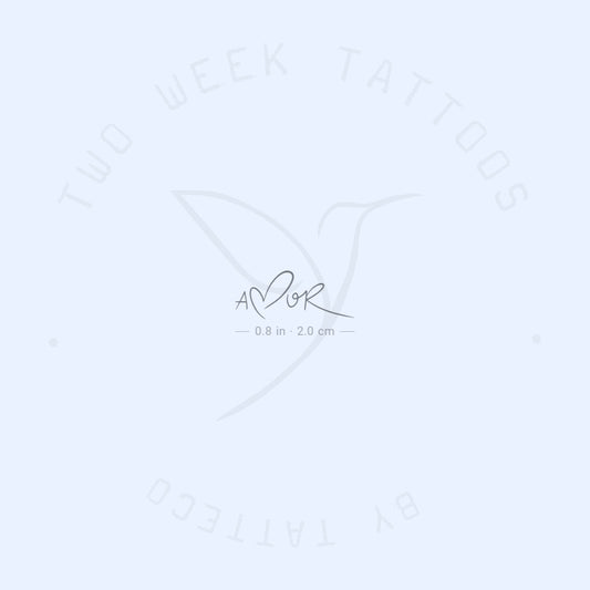 Amor Semi-Permanent Tattoo - Set of 2