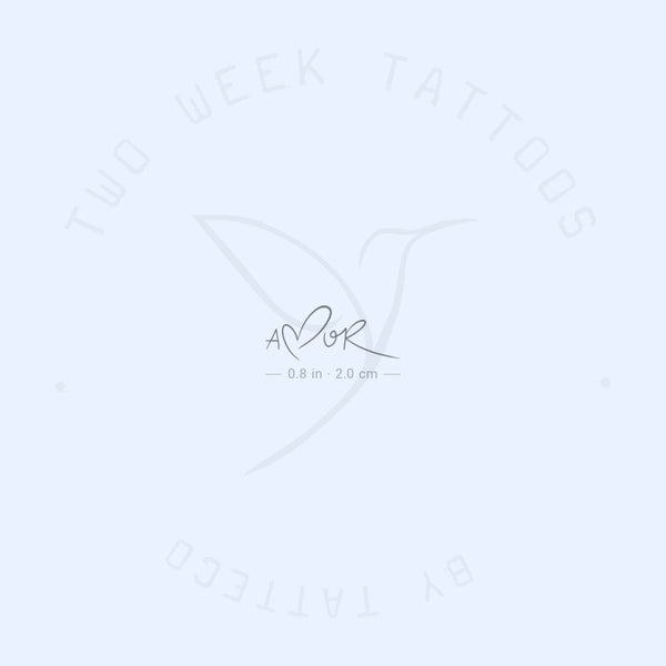 Amor Semi-Permanent Tattoo - Set of 2
