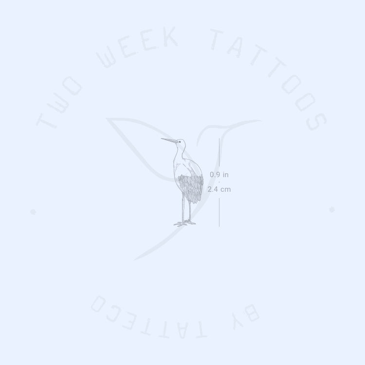 Stork Semi-Permanent Tattoo - Set of 2