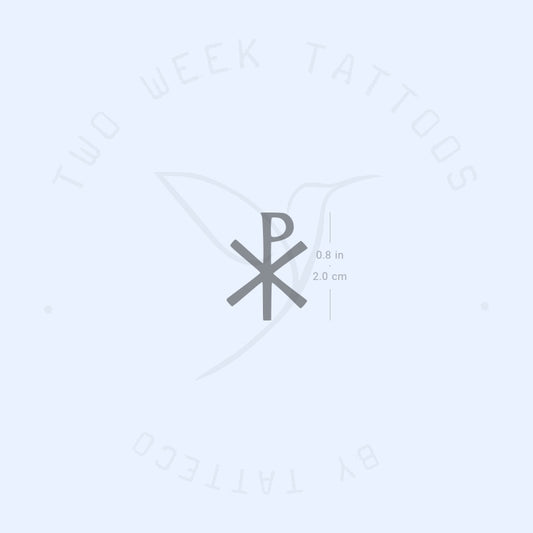 Chi Rho Semi-Permanent Tattoo - Set of 2