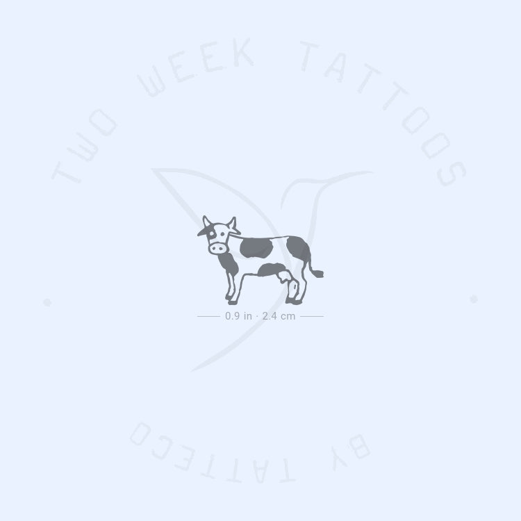 Small Cow Semi-Permanent Tattoo - Set of 2