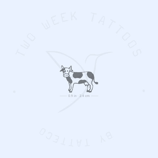 Small Cow Semi-Permanent Tattoo - Set of 2