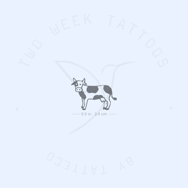 Small Cow Semi-Permanent Tattoo - Set of 2