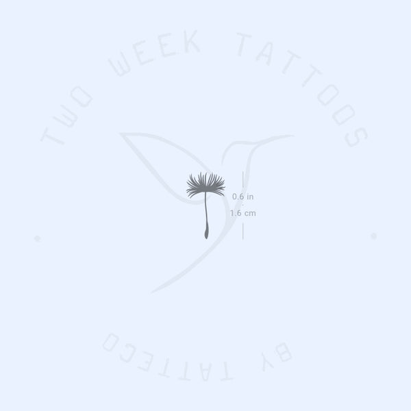 Tiny Dandelion Seed Semi-Permanent Tattoo - Set of 2