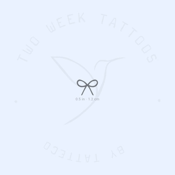 Minimalist Bow Semi-Permanent Tattoo - Set of 2