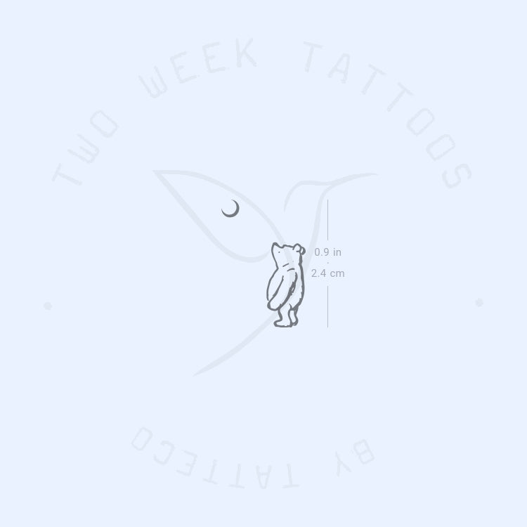 Pooh Bear Semi-Permanent Tattoo - Set of 2