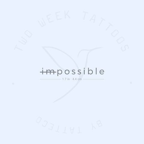 Im Possible Semi-Permanent Tattoo - Set of 2