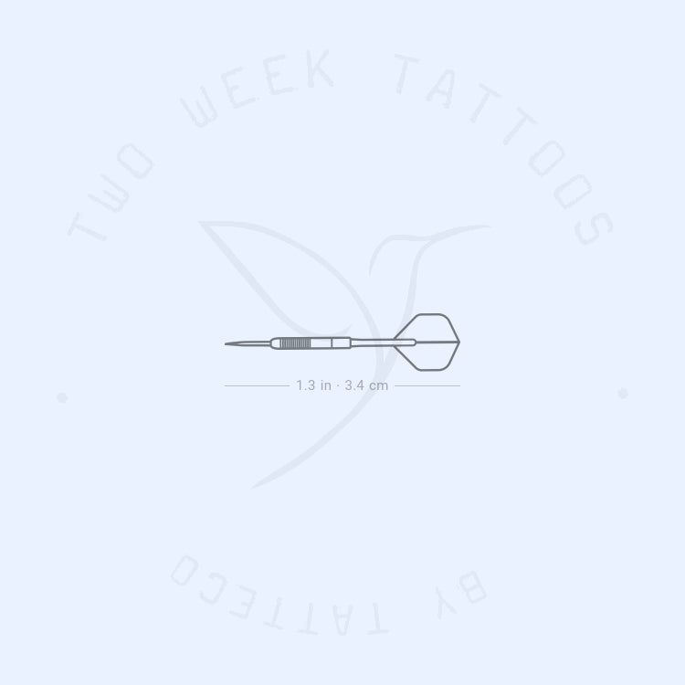 Tatuaje semipermanente de dardo - Juego de 2