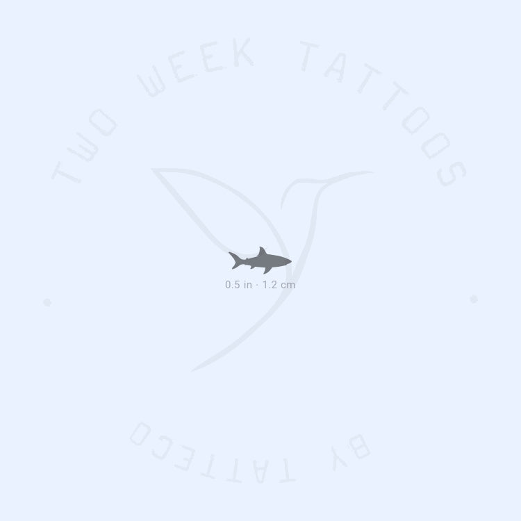 Tiny Shark Semi-Permanent Tattoo - Set of 2