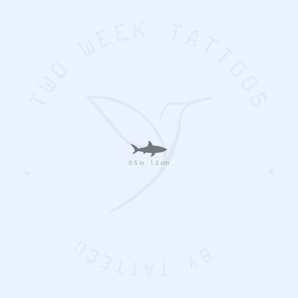 Tiny Shark Semi-Permanent Tattoo - Set of 2
