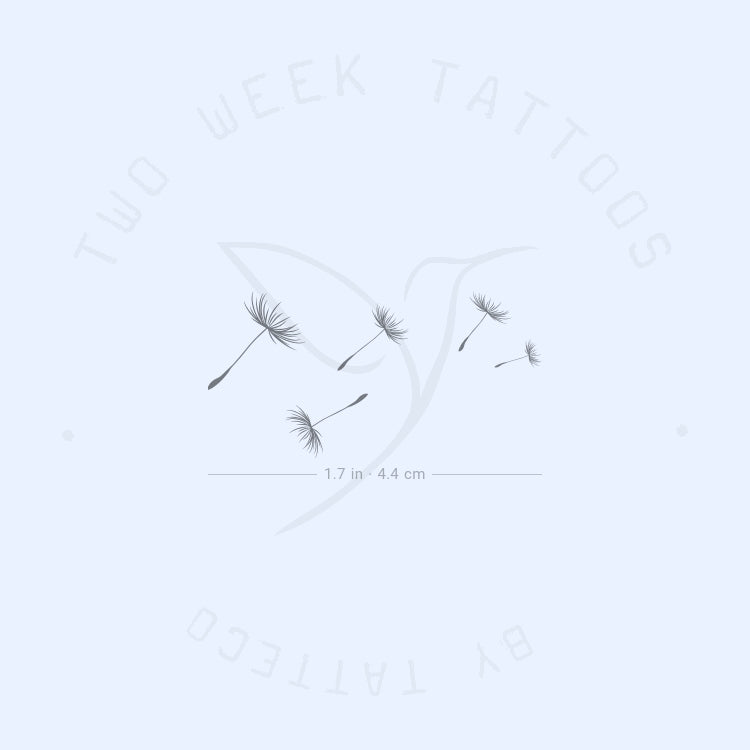 Dandelion Seeds Semi-Permanent Tattoo - Set of 2