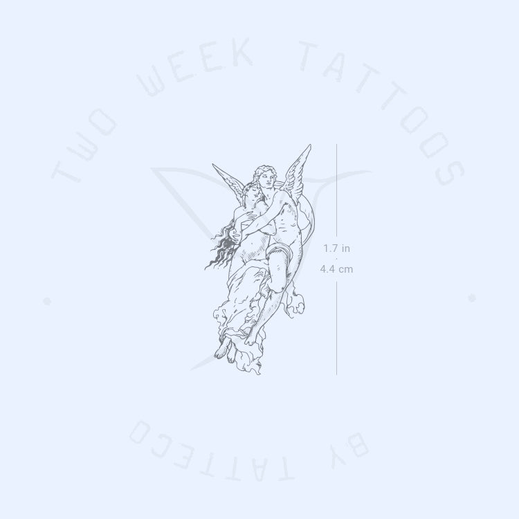 The Abduction Of Psyche Semi-Permanent Tattoo - Set of 2