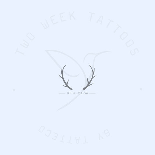 Antlers Semi-Permanent Tattoo - Set of 2
