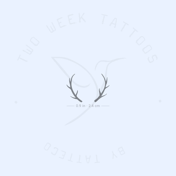 Antlers Semi-Permanent Tattoo - Set of 2