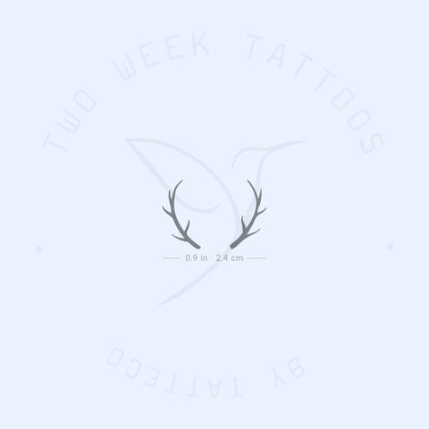 Antlers Semi-Permanent Tattoo - Set of 2