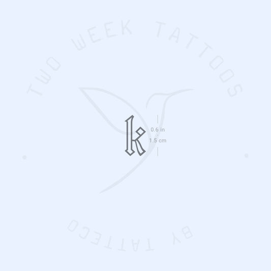 Tatuaje semipermanente K - Juego de 2