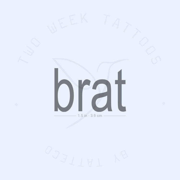 Brat Charli XCX Semi-Permanent Tattoo - Set of 2