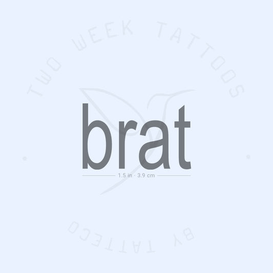 Tatuaje semipermanente Brat Charli XCX - Juego de 2