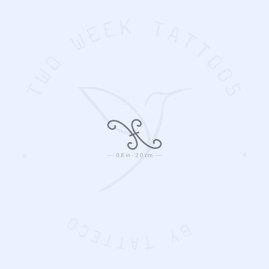 Tatuaje semipermanente del símbolo de Piscis (juego de 2)