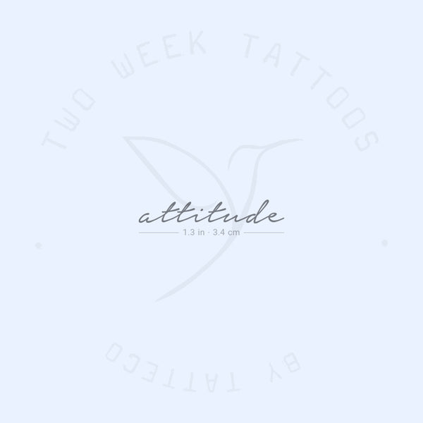 Attitude Semi-Permanent Tattoo - Set of 2