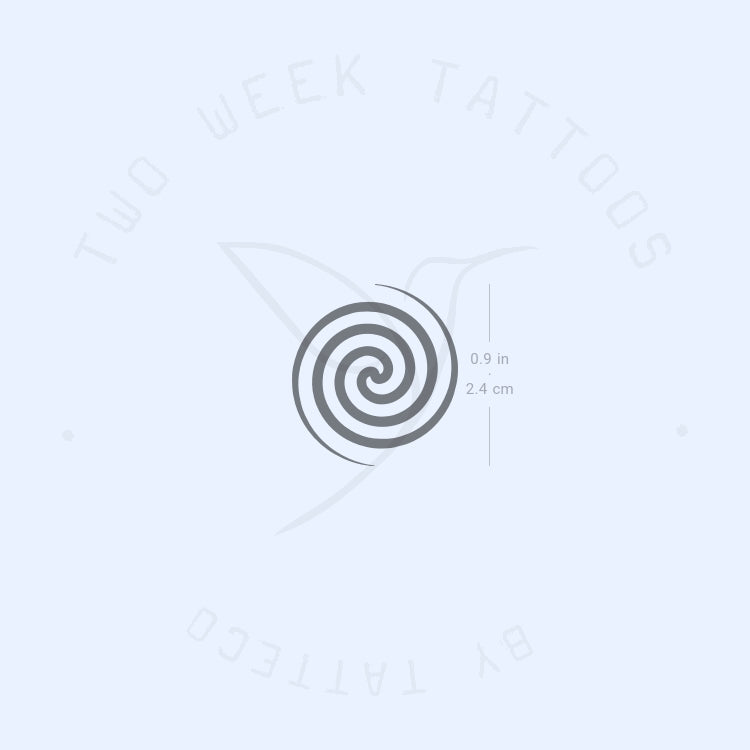 Fermat's Spiral Semi-Permanent Tattoo - Set of 2