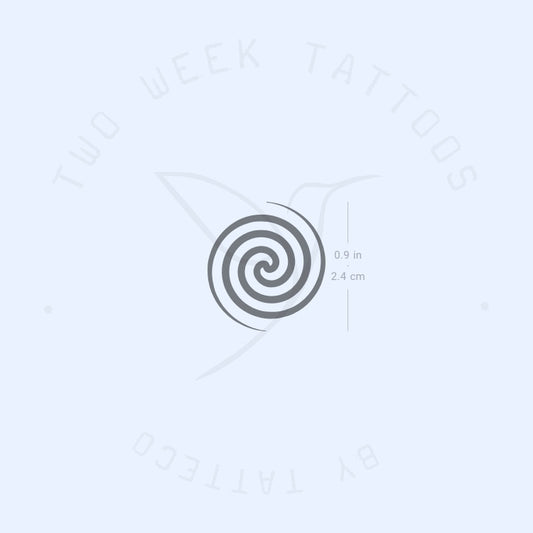 Fermat's Spiral Semi-Permanent Tattoo - Set of 2