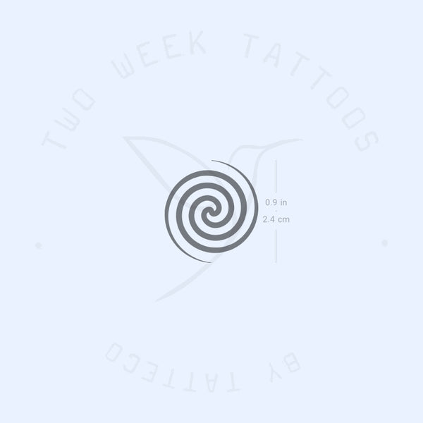 Fermat's Spiral Semi-Permanent Tattoo - Set of 2