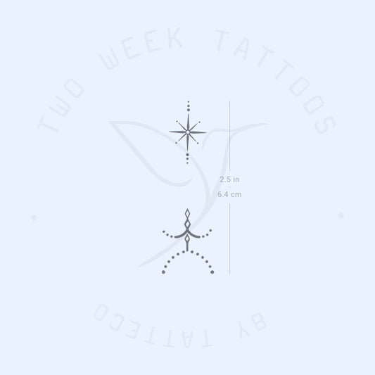 Index Finger Semi-Permanent Tattoo - Set of 2