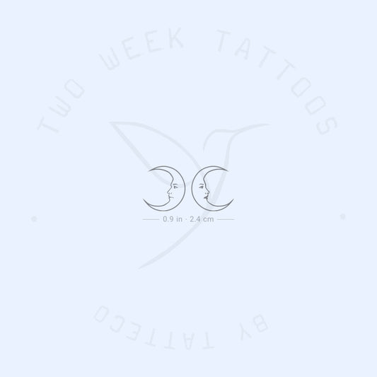 Tatuaje semipermanente Dos Lunas - Juego de 2