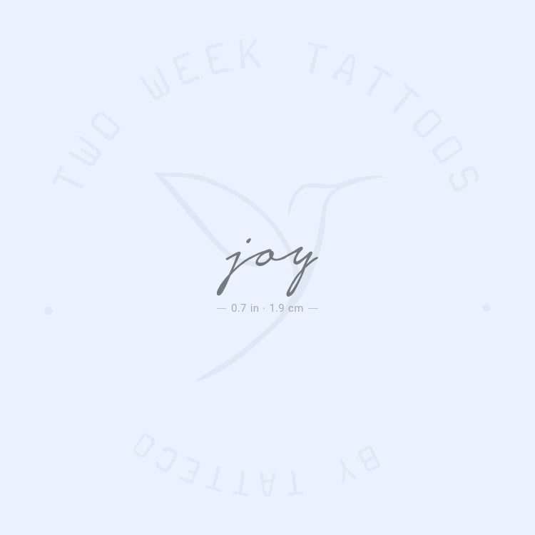 Joy Semi-Permanent Tattoo - Set of 2