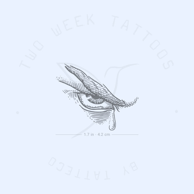 Tatuaje semipermanente de ojo de ángel caído (juego de 2)