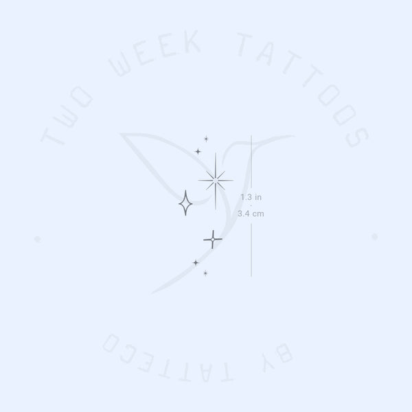 Stars Sparkles Semi-Permanent Tattoo - Set of 2