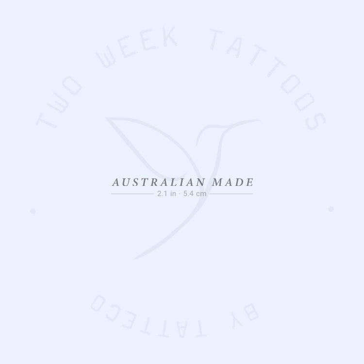 Australian Made Semi-Permanent Tattoo - Set of 2