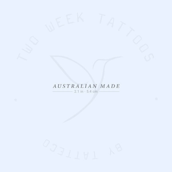 Australian Made Semi-Permanent Tattoo - Set of 2