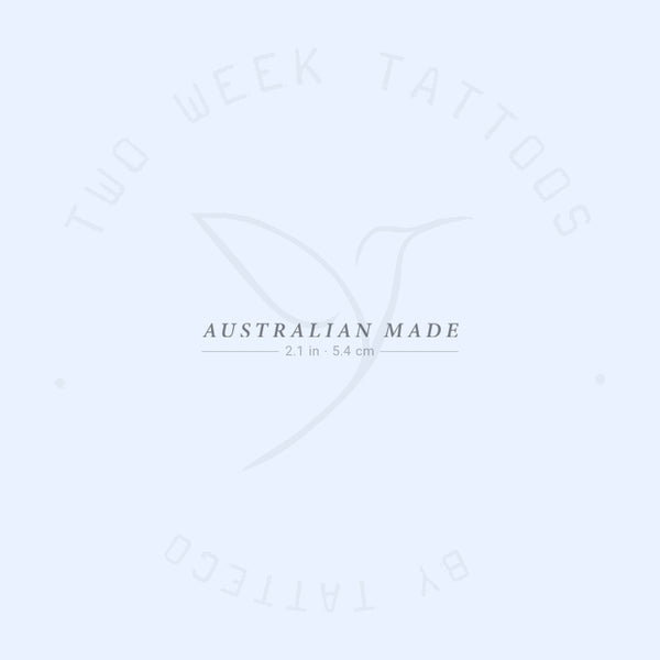 Australian Made Semi-Permanent Tattoo - Set of 2