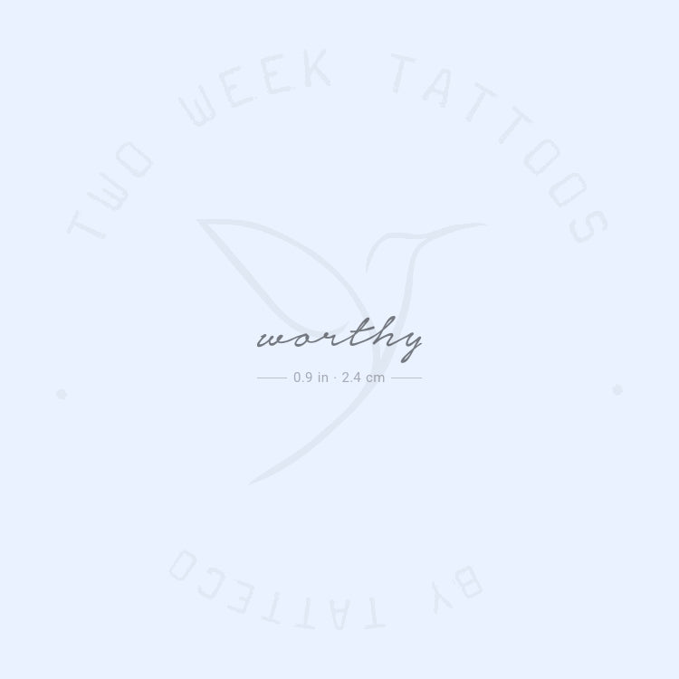 Tatuaje semipermanente Worthy - Juego de 2