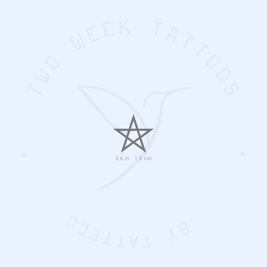 Pentagram Semi-Permanent Tattoo - Set of 2