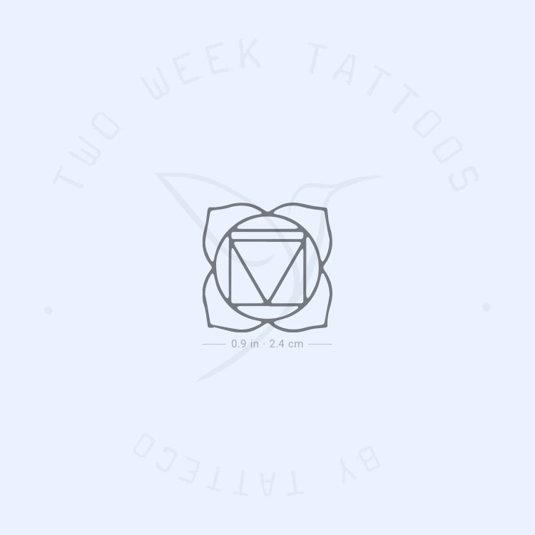 Muladhara Chakra Semi-Permanent Tattoo - Set of 2