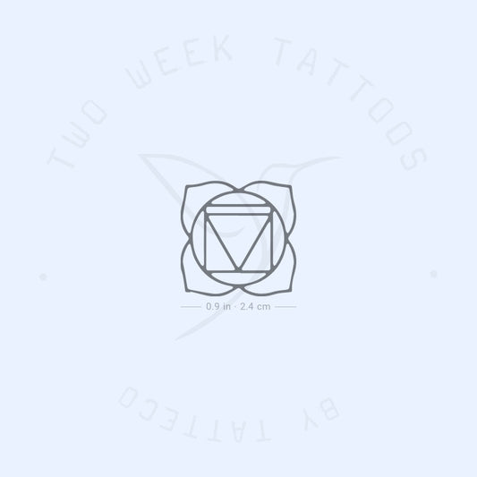 Muladhara Chakra Semi-Permanent Tattoo - Set of 2