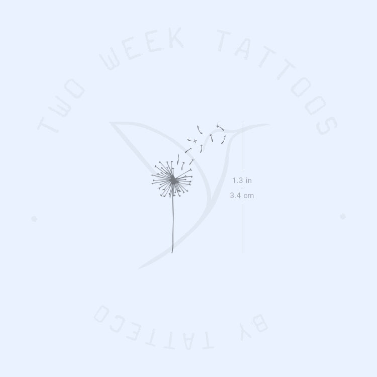 Dandelion Semi-Permanent Tattoo - Set of 2