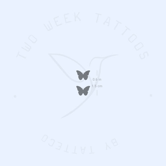 Tatuaje semipermanente de pareja de mariposas (juego de 2)