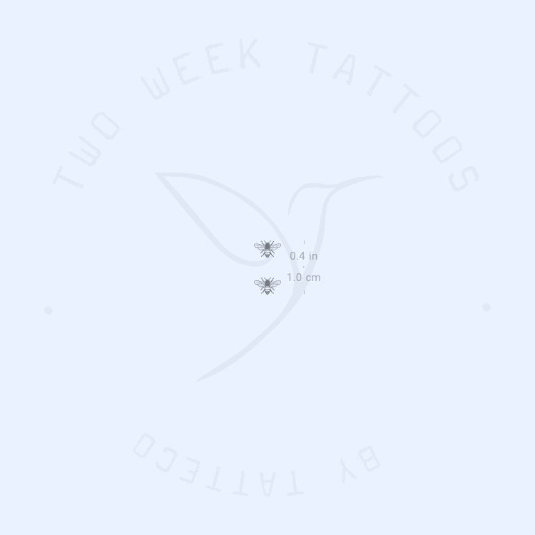 Two Bees Semi-Permanent Tattoo - Set of 2