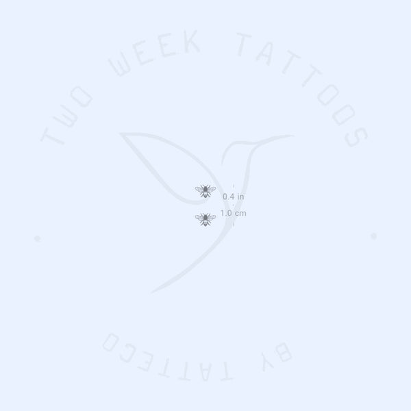 Two Bees Semi-Permanent Tattoo - Set of 2