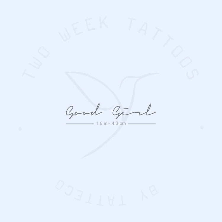 Tatuaje semipermanente de Good Girl - Juego de 2