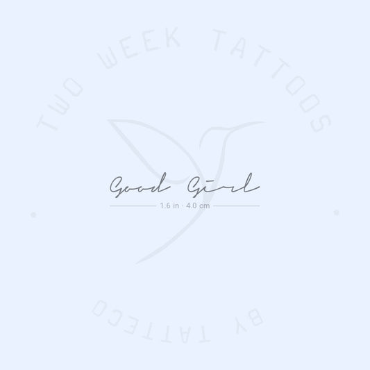 Tatuaje semipermanente de Good Girl - Juego de 2