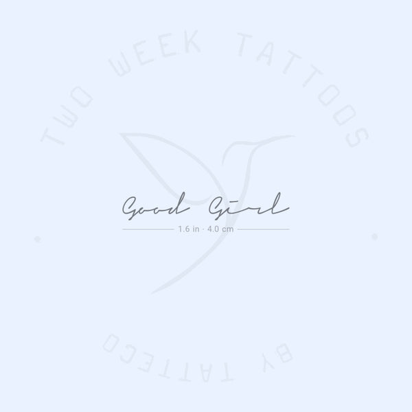 Good Girl Semi-Permanent Tattoo - Set of 2